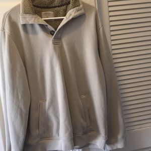 Men’s pull over button up sweater
